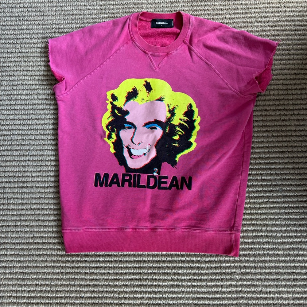 Rare Dsquared2 muscle men’s sweatshirt  Marilyn Monroe / Marildean size L